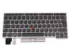 Teclado DE (alemán) color negro/chiclet canosa con mouse-stick original para Lenovo ThinkPad L13 Yoga Gen 2 (21AD/21AE)