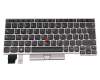 Teclado DE (alemán) color negro/chiclet canosa con mouse-stick original para Lenovo ThinkPad L13 Yoga Gen 2 (20VL/20VK)