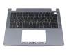 Teclado incl. topcase US (Inglés) negro/azul con retroiluminacion original para Acer TravelMate Spin P4 (P414RN-41)