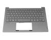 5CB1D66573 teclado incl. topcase original Lenovo DE (alemán) gris/canaso con retroiluminacion