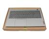 5CB1B34810 teclado incl. topcase original Lenovo US (Inglés) gris/canaso con retroiluminacion