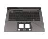 Teclado incl. topcase DE (alemán) negro/negro con retroiluminacion original para Asus G614JVR