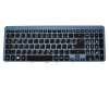 Teclado DE (alemán) color negro/chiclet azul original para Acer Aspire V5-531