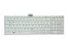 Teclado DE (alemán) blanco original para Toshiba Satellite Pro C870-131