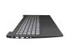 100KCT10 teclado incl. topcase original Lenovo DE (alemán) gris/negro