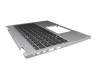 11904E40K202 teclado incl. topcase original Acer DE (alemán) negro/plateado con retroiluminacion