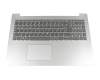 12391563 teclado incl. topcase original Lenovo DE (alemán) gris/plateado
