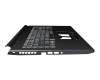 12504F2AK203 teclado incl. topcase original Acer DE (alemán) negro/negro con retroiluminacion