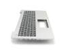13N-R8A0C01 teclado incl. topcase original Asus DE (alemán) negro/plateado b-stock