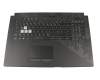 13N1-5BA0301 teclado incl. topcase original Asus DE (alemán) negro/negro con retroiluminacion