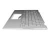 13N1-7EA0231 teclado incl. topcase original Asus DE (alemán) plateado/plateado con retroiluminacion