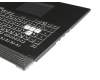 13N1-9BA0901 teclado incl. topcase original Asus DE (alemán) negro/negro con retroiluminacion - sin conducto Keystone -