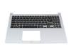 13N1-EDA0F01 teclado incl. topcase original Asus DE (alemán) negro/plateado