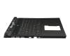 13N4-0JA0501 teclado incl. topcase original Dell DE (alemán) negro/negro con retroiluminacion