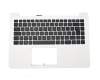 13NB0092AP0301 teclado incl. topcase original Asus FR (francés) negro/blanco