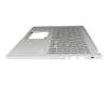 13NB0SR2P02113 teclado incl. topcase original Asus DE (alemán) gris/plateado