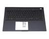 13NX0401AP0601 teclado incl. topcase original Asus DE (alemán) negro/azul