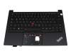 15880643 teclado incl. topcase original Lenovo DE (alemán) negro/negro con retroiluminacion y mouse stick