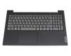 15926050 teclado incl. topcase original Lenovo DE (alemán) gris/negro