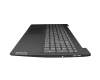 17003740 teclado incl. topcase original Lenovo DE (alemán) gris/canaso