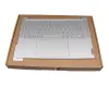 17365628 teclado incl. topcase original Lenovo DE (alemán) gris/canaso con retroiluminacion