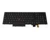 18T000W teclado original Lenovo CH (suiza) negro/negro con retroiluminacion y mouse-stick