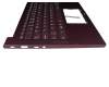 1KAFZZE005Q teclado incl. topcase original Lenovo UK (Inglés) púrpura/púrpura con retroiluminacion