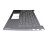 1KAFZZG0062 teclado incl. topcase original Lenovo DE (alemán) gris/canaso con retroiluminacion