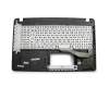 1KAHZZG0023 teclado incl. topcase original Asus DE (alemán) negro/canaso incluyendo soporte ODD