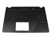1KAHZZG0083 teclado incl. topcase original Asus DE (alemán) negro/negro con retroiluminacion