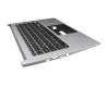 1KAJZZG060X teclado incl. topcase original Acer DE (alemán) negro/canaso con retroiluminacion