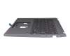 1KAJZZG65F teclado incl. topcase original Quanta DE (alemán) gris oscuro/canaso