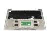 20B9XK2404405 teclado incl. topcase original LG DE (alemán) negro/plateado con retroiluminacion