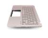 28N00G3VHQABL teclado incl. topcase original Asus DE (alemán) plateado/rosé con retroiluminacion