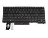 2H-BBEU1L70111 teclado original PMX US (Inglés) negro/negro con retroiluminacion y mouse-stick