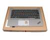 2H-BC8GML71221 teclado incl. topcase original Lenovo DE (alemán) negro/plateado con retroiluminacion y mouse stick