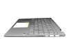 2H-BCRGMI63411 teclado incl. topcase original HP DE (alemán) plateado/plateado con retroiluminacion