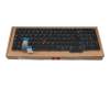 2H-BDUGML70111 teclado original Primax DE (alemán) negro/negro con retroiluminacion y mouse-stick