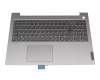 3296972179 teclado incl. topcase original Lenovo DE (alemán) gris/canaso con retroiluminacion