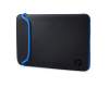 Funda protectora (negro/azul) para dispositivos de 15,6" original para HP EliteBook 750 G1