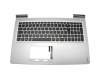 35044689 teclado incl. topcase original Medion DE (alemán) negro/plateado con retroiluminacion
