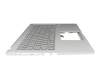 39XKUTAJN10 teclado incl. topcase original Asus DE (alemán) gris/plateado
