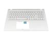 39XKUTAJN10 teclado incl. topcase original Asus DE (alemán) plateado/plateado