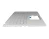 39XKUTAJN10 teclado incl. topcase original Asus DE (alemán) plateado/plateado