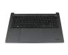 40089038 teclado incl. topcase original Medion DE (alemán) negro/negro con retroiluminacion