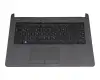 413CKD1420195S0 teclado incl. topcase original HP DE (alemán) negro/canaso