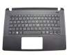 439.03401.0002 teclado incl. topcase original Acer DE (alemán) negro/negro