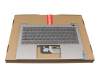 460.0M502.0001 teclado incl. topcase original Lenovo DE (alemán) negro/canaso con retroiluminacion