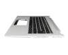 4600JU020003 teclado incl. topcase original Acer FR (francés) negro/plateado con retroiluminacion