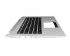 4600JU020003 teclado incl. topcase original Acer FR (francés) negro/plateado con retroiluminacion